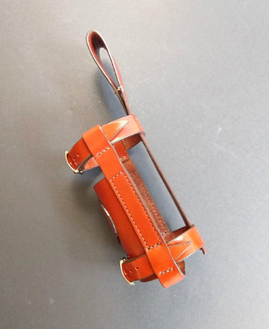 Leather Bottle Belt Holster - "The Best Fisherman V2"