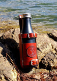 Leather Bottle Belt Holster - "The Best Fisherman V2"