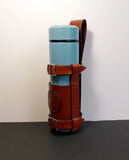 Leather Bottle Belt Holster - "The Best Fisherman V2"