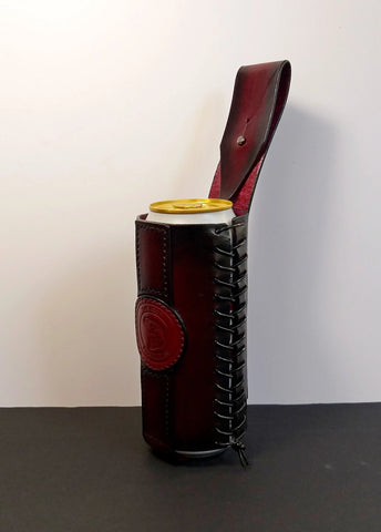 Leather Bottle Belt Holster - "The Best Fisherman V3"