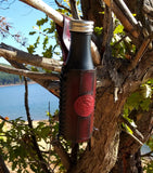 Leather Bottle Belt Holster - "The Best Fisherman V3"