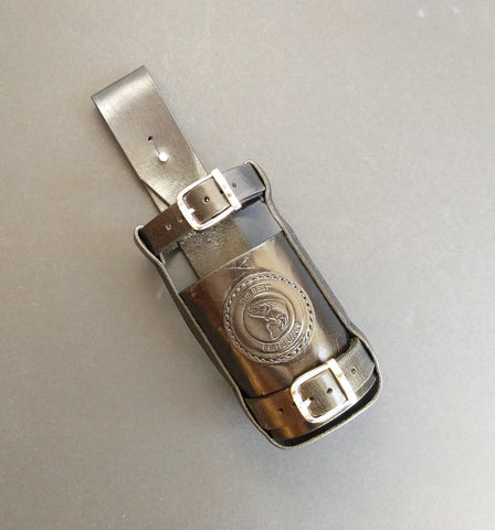Leather Bottle Belt Holster - "The Best Fisherman V4"
