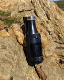 Leather Bottle Belt Holster - "The Best Fisherman V4"