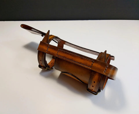 Leather Bottle Belt Holster - "The Best Fisherman V5"