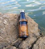 Leather Bottle Belt Holster - "The Best Fisherman V5"