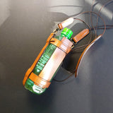 Leather Bottle Holder with Crossbody Strap (TBHCS002)