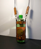 Leather Bottle Holder with Crossbody Strap (TBHCS002)
