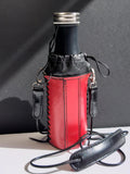Leather Bottle Holder with Crossbody Strap (TBHCS009)
