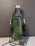 Leather Bottle Holder with Crossbody Strap (TBHCS001)