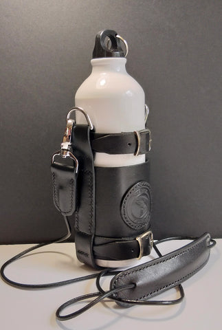 Leather Bottle Holder with Crossbody Strap (BHCS007)