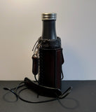 Leather Bottle Holder with Crossbody Strap (TBHCS005)