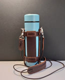 Leather Bottle Holder with Crossbody Strap (FBHCS001)