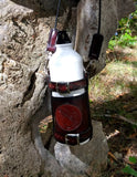 Leather Bottle Holder with Crossbody Strap (BHCS001)