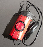 Leather Bottle Holder with Crossbody Strap (TBHCS009)