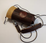 Leather Bottle Holder with Crossbody Strap (TBHCS007)