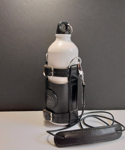 Leather Bottle Holder with Crossbody Strap (BHCS007)