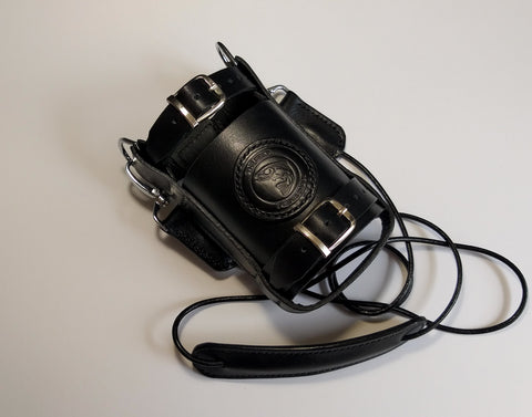 Leather Bottle Holder with Crossbody Strap (BHCS007)