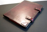 Leather Electronic Musical Score Case for Singers (Gradient Mahogany)